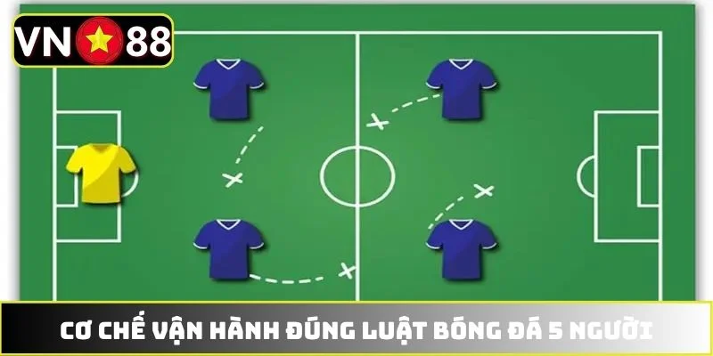 Cơ chế vận hành đúng luật bóng đá 5 người
